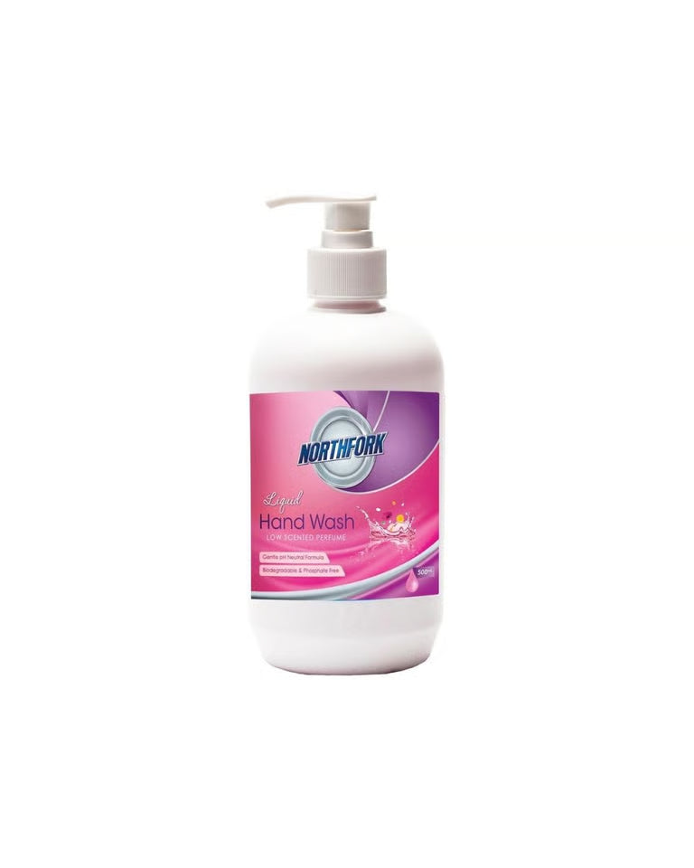 Liquid Hand Wash — Pink, 500ml Pump Bottle