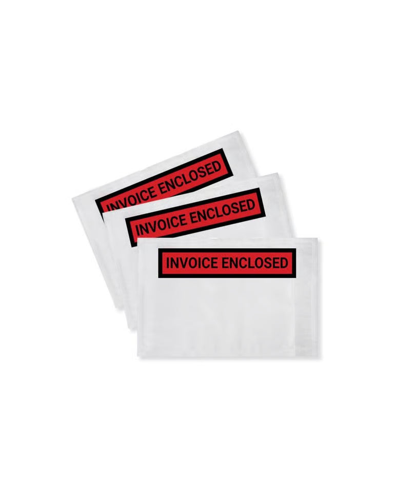 Invoice Enclosed Document Pouches